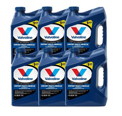 Valvoline 6 Gallons Import Multi-Vehicle Full Synthetic Auto Trans Fluid 6 x 1ga