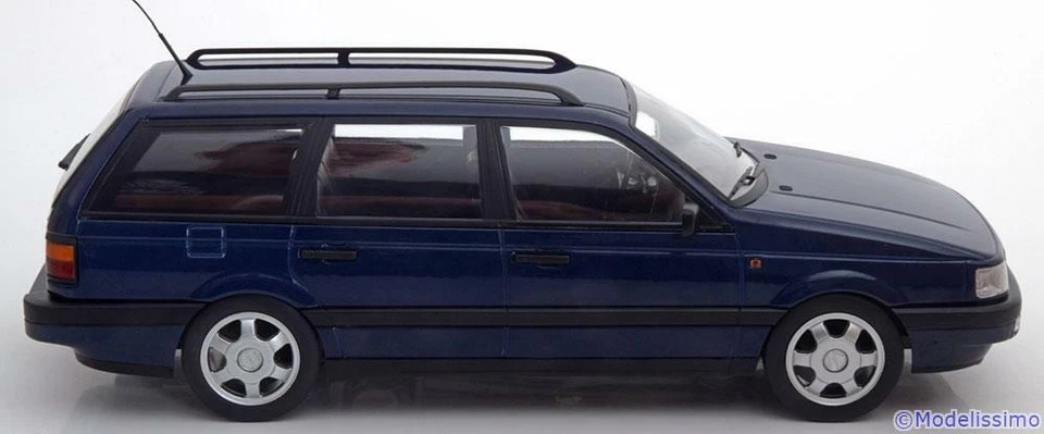 VW PASSAT B3 VR6 VARIANTE 1988 AZUL OSCURO KK-SCALE KKDC180073 1/18 VOLKSWAGEN - Imagen 4 de 4