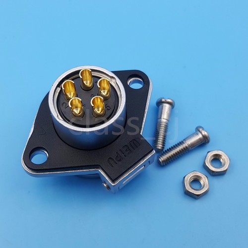 WEIPU WP20 5Pin Waterproof Chassis Panel Mount Aviation Plug Cable Connector - Picture 4 of 5