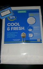 Serta Cool Fresh Twin Sized Sheet Set White 3 Piece Set Deep Pocket New