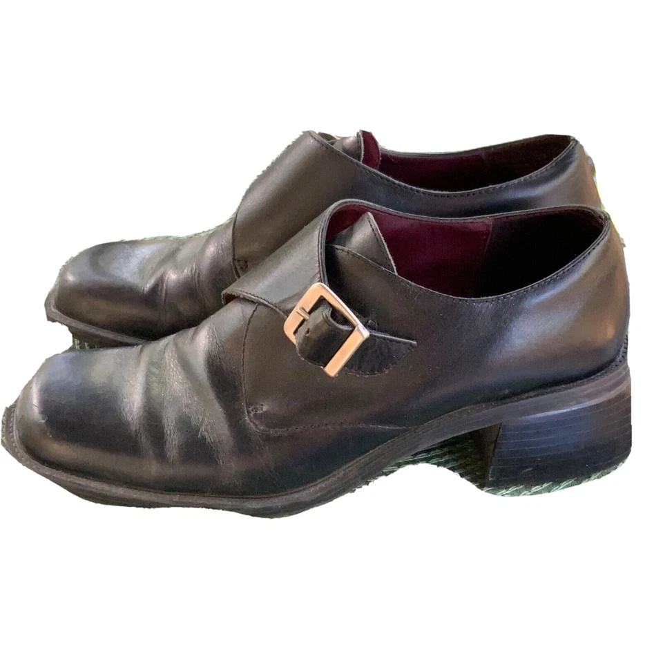 Nine & Co. de Nine West - Mujer Talla 6.5M DEDRICK Zapatos sin cordones Hebilla Cuero Foto 2 de 4