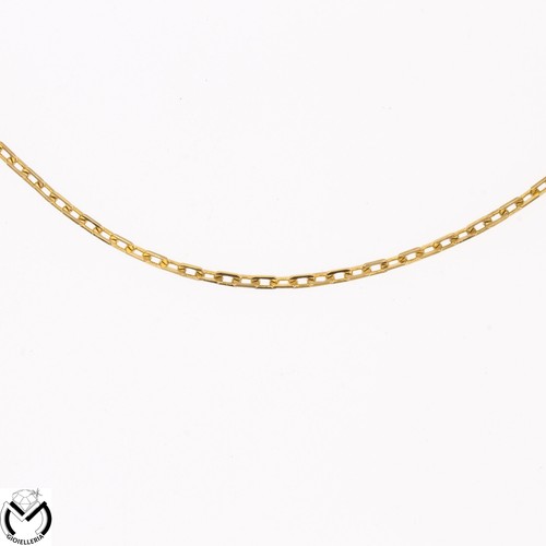 Collier Femme En Or Jaune 18K (750) - Chaîne Vénitienne Avec Croix Arrondie Simple