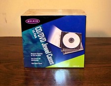 NEW Lot of 10 BELKIN Clear Single Standard CD/DVD Jewel Cases - F2