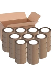 Tan/ Brown Carton Sealing Packing Tape Box Shipping - 48mm x 110yd x 2mil