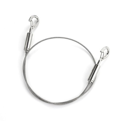 Adjustable Automatic Wire Rope Spring Hook Clothesline Hanging Solution Syst _r1
