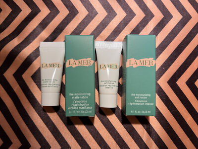 La Mer The Moisturizing Soft & Matte Lotion 0.1oz/3ml Each BNIB