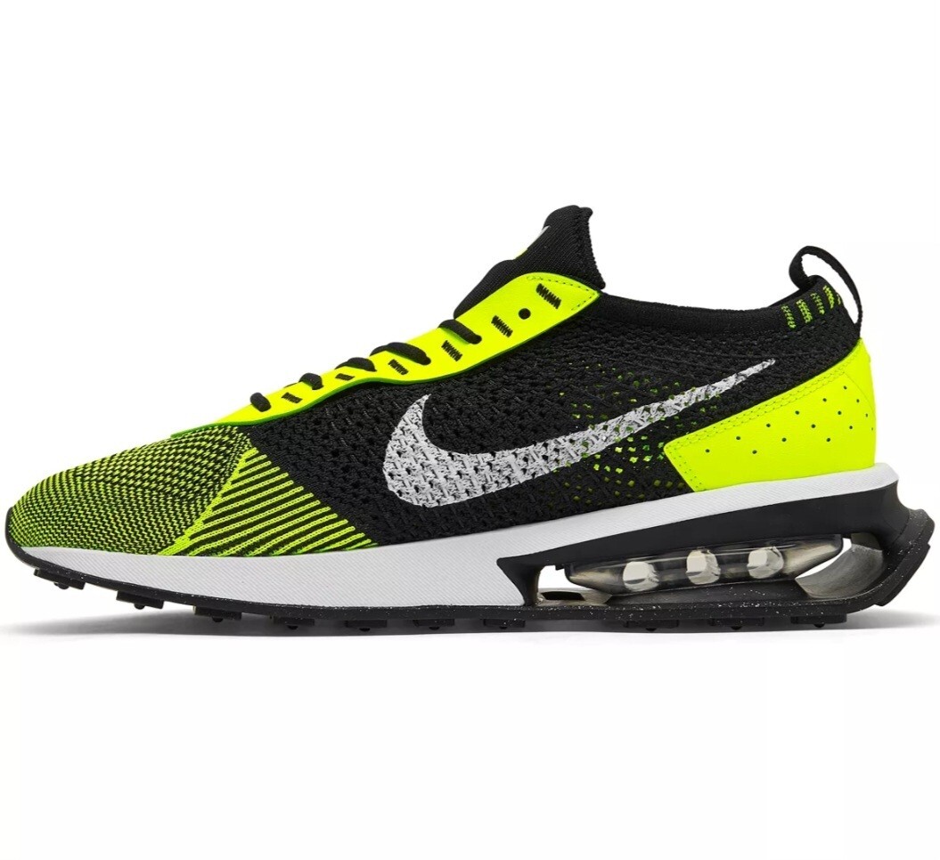 Nike Air Max FlyKnit Racer Running Men's Volt Black White