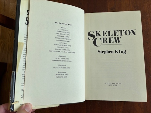 SKELETON CREW by Stephen King (1985, HC/DJ) First Edition 1st Printing - Picture 2 of 5