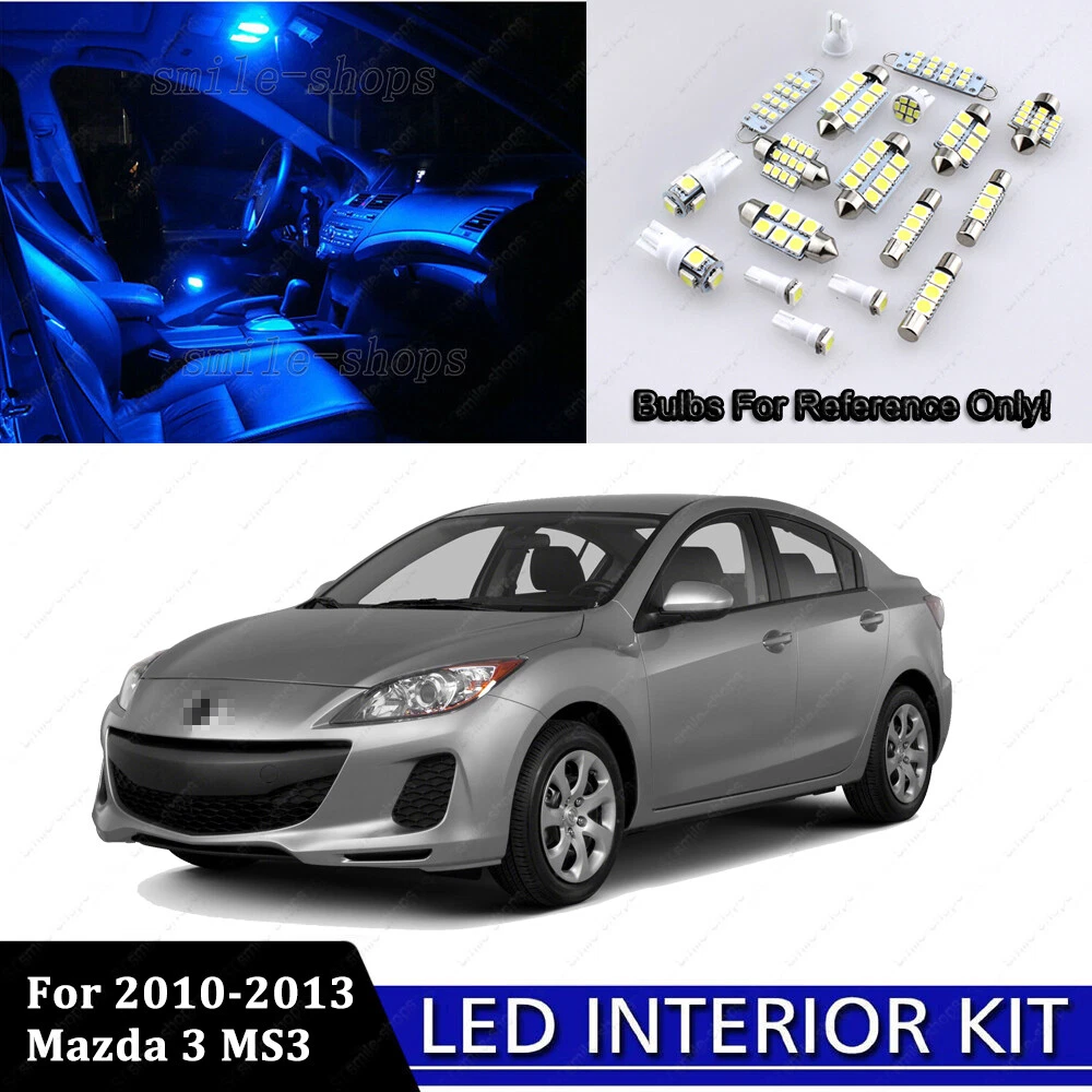 6pcs Ultra Blue LED Interior Map Dome Lights Package For 10 13