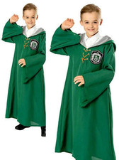 Harry Potter Slytherin Quidditch Robe Facny Dress Kids World Book Day Costume