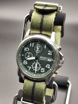 Seiko 7T92-0BB0 Watch Quartz Analog Chronograph Battery