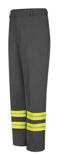 Red Kap Reflective Pants Enhanced Visibility Safety Towing Hi Vis Work Uniform - Picture 4 of 7