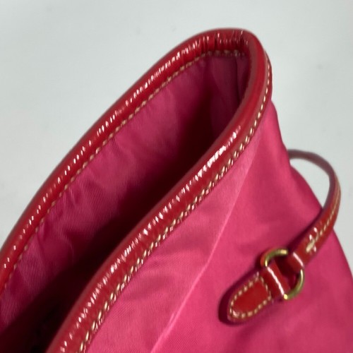 PRADA logo Bag Shoulder Bag Tote Bag Shoulder Bag Nylon / enamel pink - Picture 9 of 16