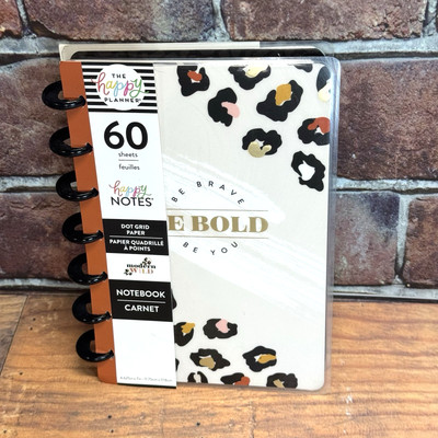The Happy Planner Dot Grid Notebook Be Bold Be Brave Be You 60 Sheets Spiral