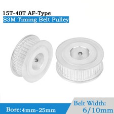 S3M Timing Belt Pulley Idler Drive Pulley 6/10mm Belt Width 15-40 Tooth Ø4- 25mm