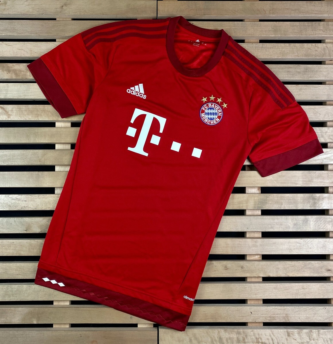 Men's Football T-Shirt Jersey FC Bayern Munhen Adidas Vintage Size