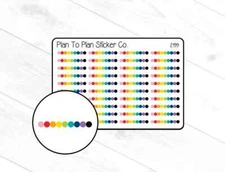 2199-1~~Polka Dot Dividers Planner Stickers.