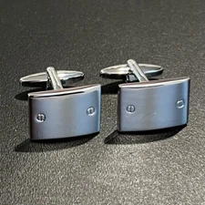 Screw Head Decorated Rectangle Cufflinks For Men Birthday Wedding Gift In Box