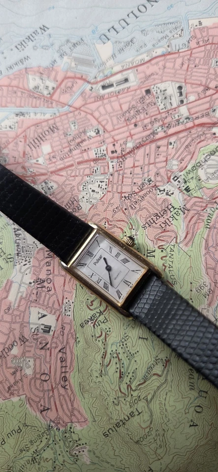 Reloj Hombre Clásico Pulsar By Seiko Tank Número Romano Rectángulo Piezas Reparación Foto 4 de 4