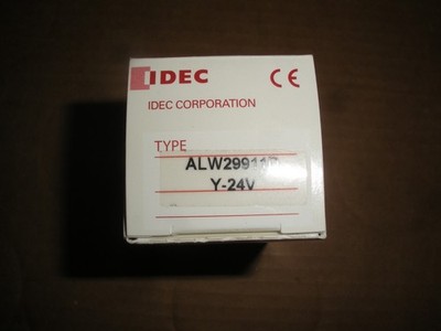 Idec illuminated push button ALW29911D-Y yellow LED 22MM 24V 1NO 1NC 5 available