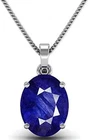 12.25 Ratti Blue Sapphire NEELAM Original Certified Natural Gemstone Pendant Loc