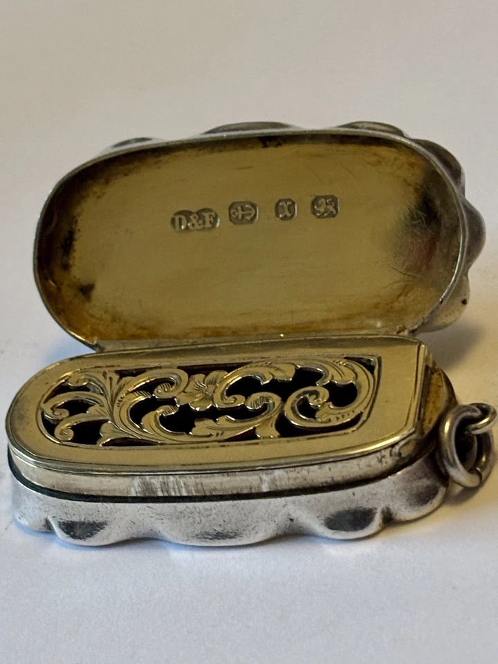 Vinagreta Victoriana Plata Dorada Bham 1897 Deakin Francis Diamante Año Jubileo Foto 3 de 4