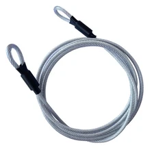 GOMRQING 4FT 5mm Security Cable Lock,Braided Steel Vinyl Coated Safety