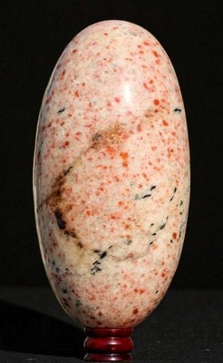 340MM Orange Sunstone Heliolit Kristall Heilchakra Edelstein Spiritueller Lingam