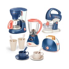 Pretend Play Kitchen Appliances Toy Set with Coffee Maker Machine,B... Fast Ship