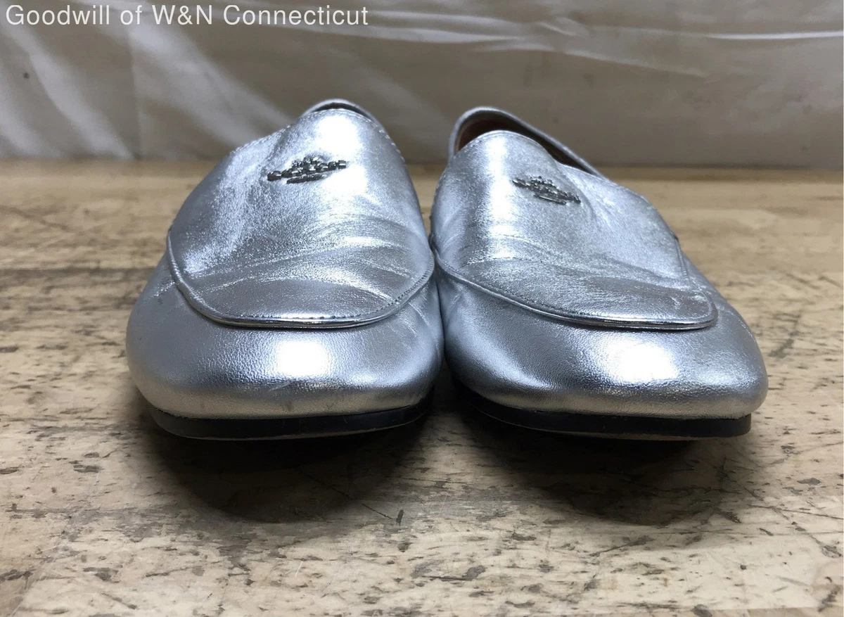 COACH シルバー ポインテッドトゥ ミュール 37.0 Coach Silver Shoes for Women for sale | eBay