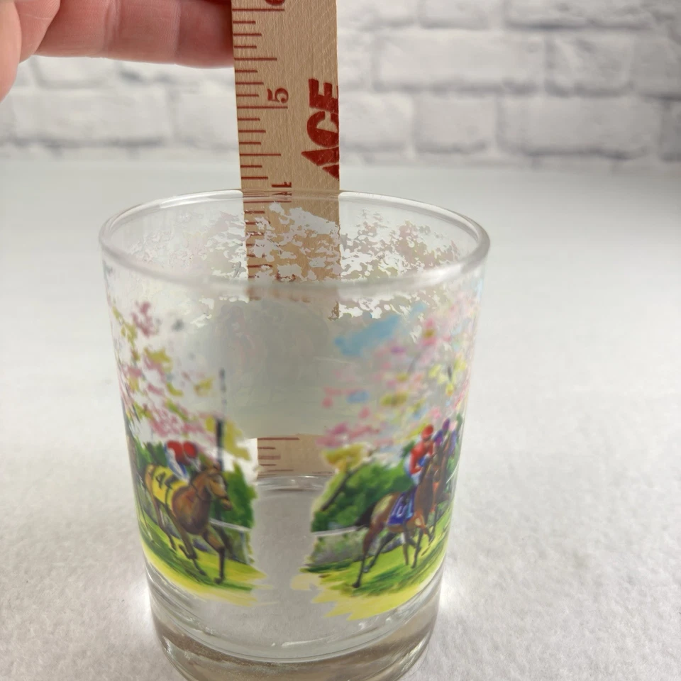 The Spirit of Racing Hand Painted By John Morris Rocks Glass 12oz Kentucky Derby - Image 4 of 4