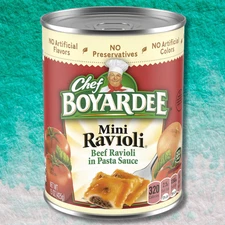 Mini Beef Ravioli, Microwave Pasta, Canned Food, 15 Oz.