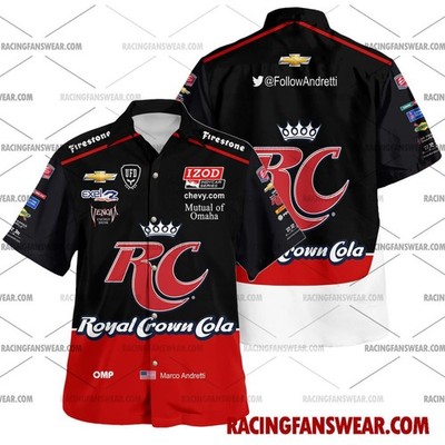 Marco Andretti IndyCar Racing 2013 Uniform Apparel Clothes Hawaiian Polo Shirts
