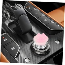 Car Push Start Button Cover, Cute Cat Paw One-Touch Start Button with Pink