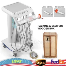 Portable Dental Mobile Delivery Unit with Air Compressor Cart System Treatment