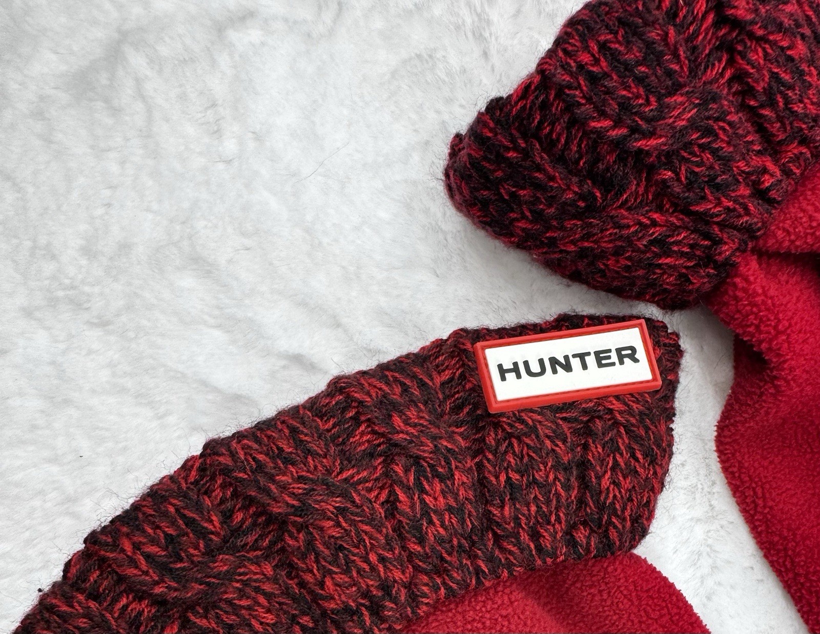 Hunter Boot Liners Inserts Socks Red Large Shoe S… - image 2