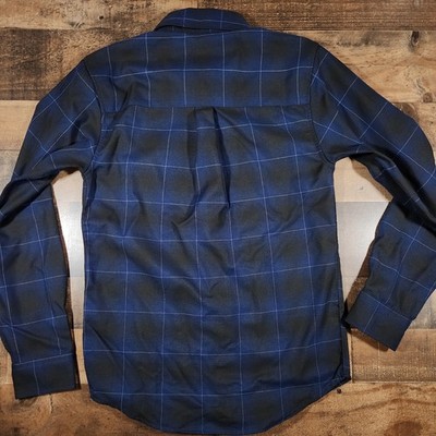 Dixxon Flannel Shirt Mens XS Blue Black Plaid The Purpose Cholo