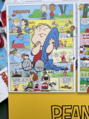 Peanuts Snoopy Holiday 300pc Jigsaw Puzzle- comic stripe fun Xmas