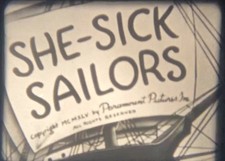 Popeye In She Sick Sailors 1944 Super 8mm Film Sound, Love Superman Bluto No