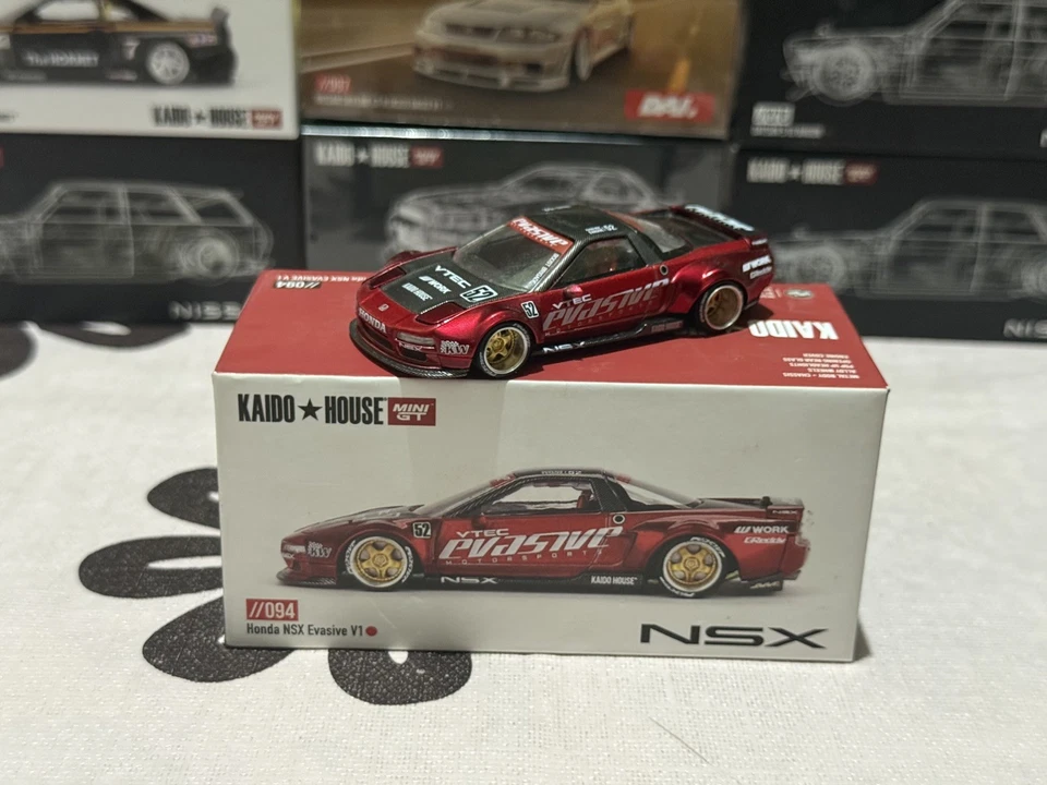 Kaido House x Mini GT 1:64 Honda NSX Evasive V1 Red Open Box VHTF!!! 094 LOOK… - image 3 of 4