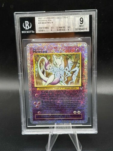 2002 Pokemon Legendary Collection Mewtwo Reverse Holo #29/110 BGS 9