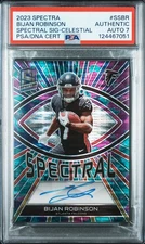 2023 Spectra Bijan Robinson Spectral Signatures RC /99 Auth Auto PSA 7 POP 1!