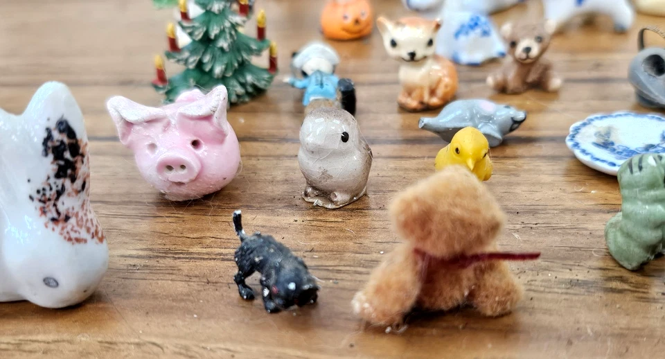 Dollhouse Miniature Lot Variety 1950s 1960's + HUGE LLOT 75+ Pieces SEE PHOTOS - Image 2 of 4