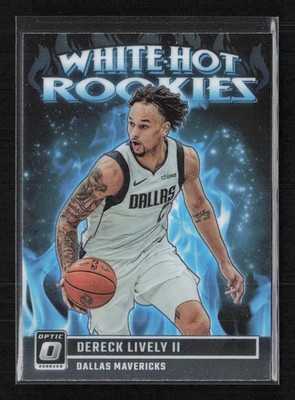 2023-24 Donruss Optic #8 Dereck Lively II White Hot Rookies RC Dallas Mavericks