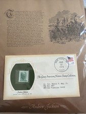 Andrew Jackson Historic Stamp With Envelope