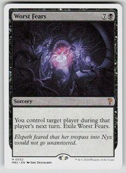 Worst Fears (White Border) #52 Mystery Booster 2 Mythic Rare MTG