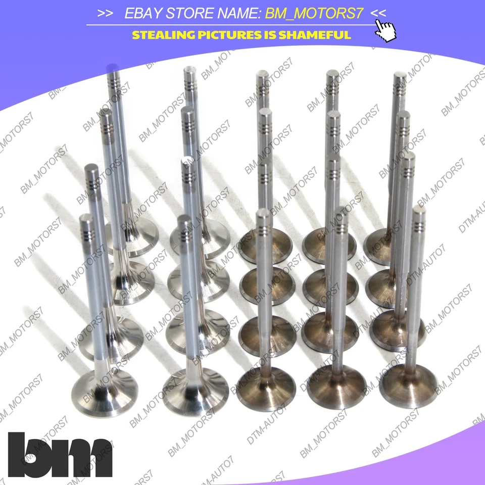 KIT DE 20 VÁLVULAS DE ADMISIÓN Y ESCAPE PARA VW JETTA BEETLE GOLF AUDI A4 TT 1.8T MAHLE Foto 4 de 4