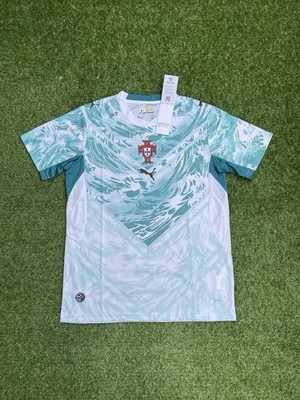Puma Portugal Fußball Trikot Weiß/Türkis Neu mit Etikett Herren Gr. S
