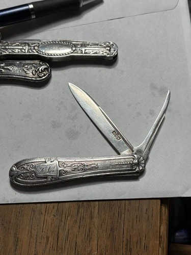 Sterling Silver, Fruit, Knife W/pick Gorham Stamp Lion, Anchor, Gorham Nice