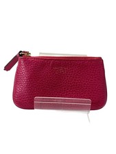 Gucci Key Pouch Coin Case Card Holder with Keyring Pink Leather Women Accessory